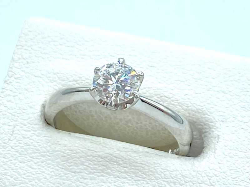  ダイヤモンド買取 プラチナ台 ラウンドブリリアントカット ダイヤモンド 0.519ct リング