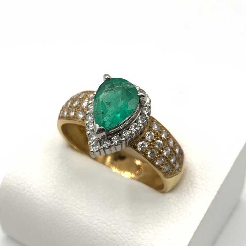 宝石買取 リング K18 エメラルド