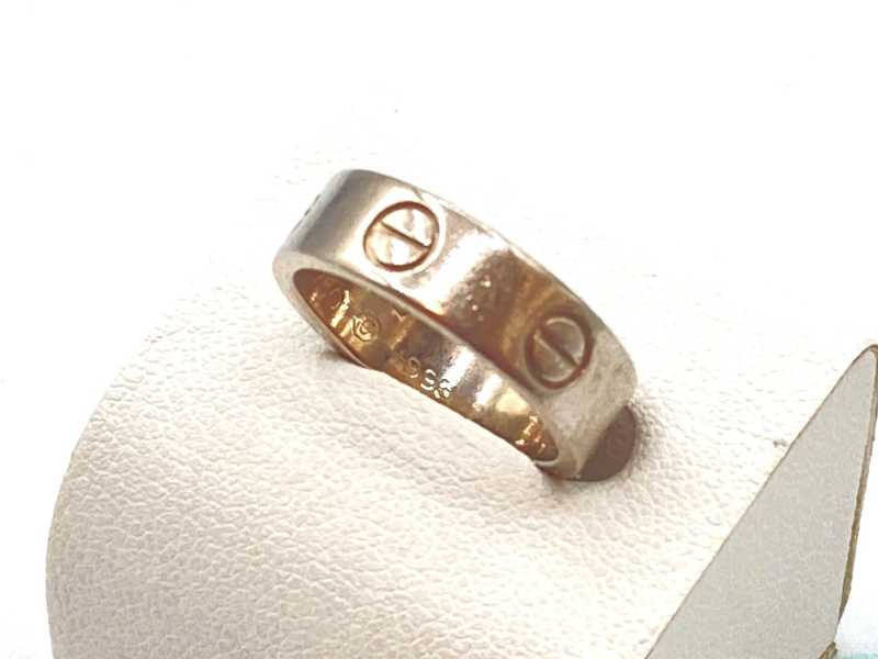 カルティエ買取 750WG ラブリング #46