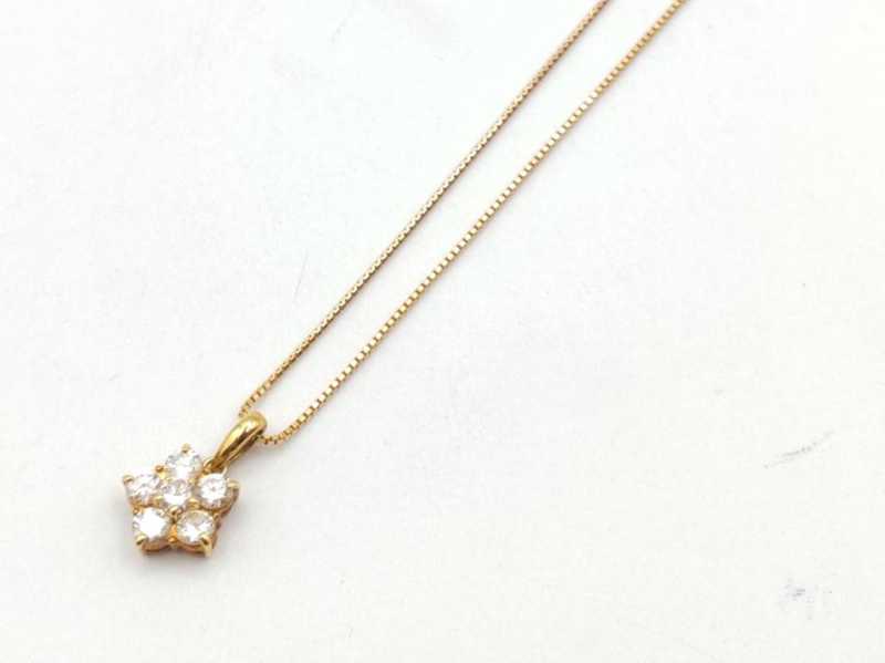 K18ネックレス　買取　ダイヤモンド