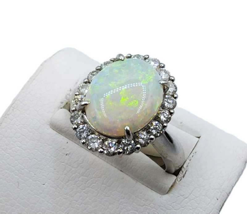 宝石買取 Pt900 オパール ダイヤモンド リング