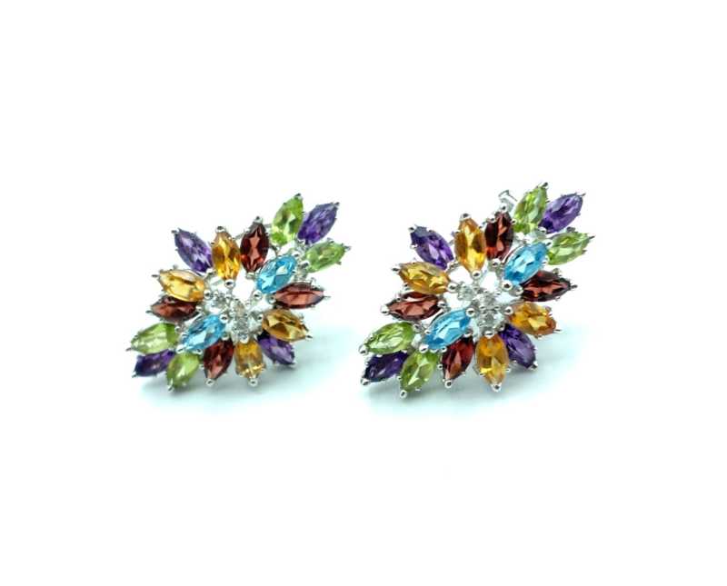 ジュエリー買取 マルチストーン ピアス