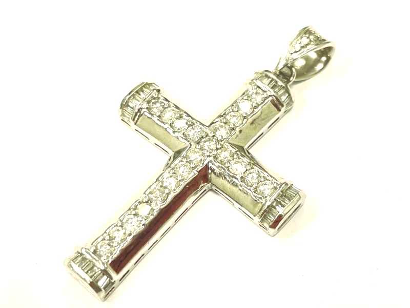 ダイヤモンド買取 プラチナ台 ダイヤモンド 1.50ct クロスデザインネックレス