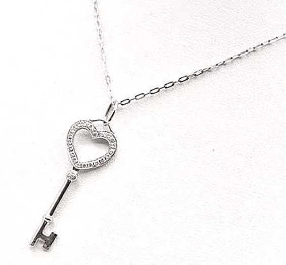 ジュエリー買取　キーペンダントネックレス　K18WG