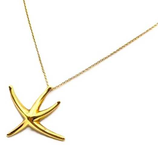 ティファニー買取　スターフィッシュネックレス　750