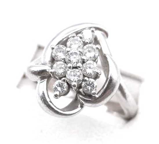 宝石買取　プラチナダイヤモンドリング