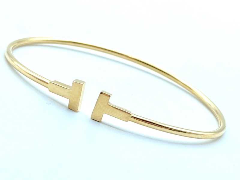 ティファニー買取 750YG T ワイヤー ブレスレット