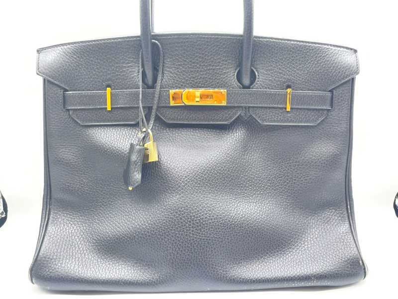 エルメス買取 バーキン 35 トゴ ノワール G金具  □H刻