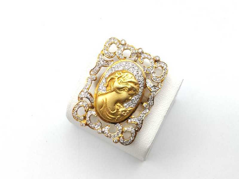 ダイヤモンド買取 ブローチ K18