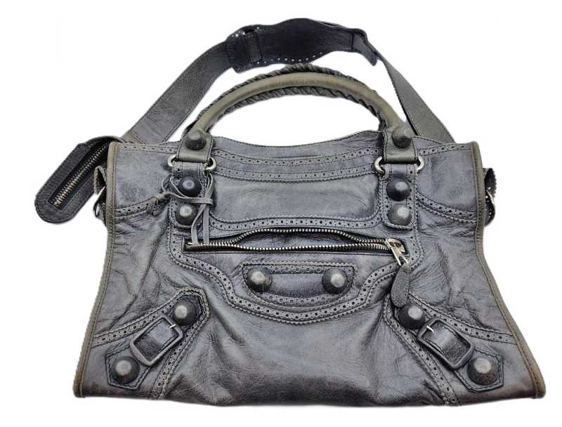 バレンシアガ買取 ザ･ジャイアントシティ 2WAYハンドバッグ 204529 ミラー付き