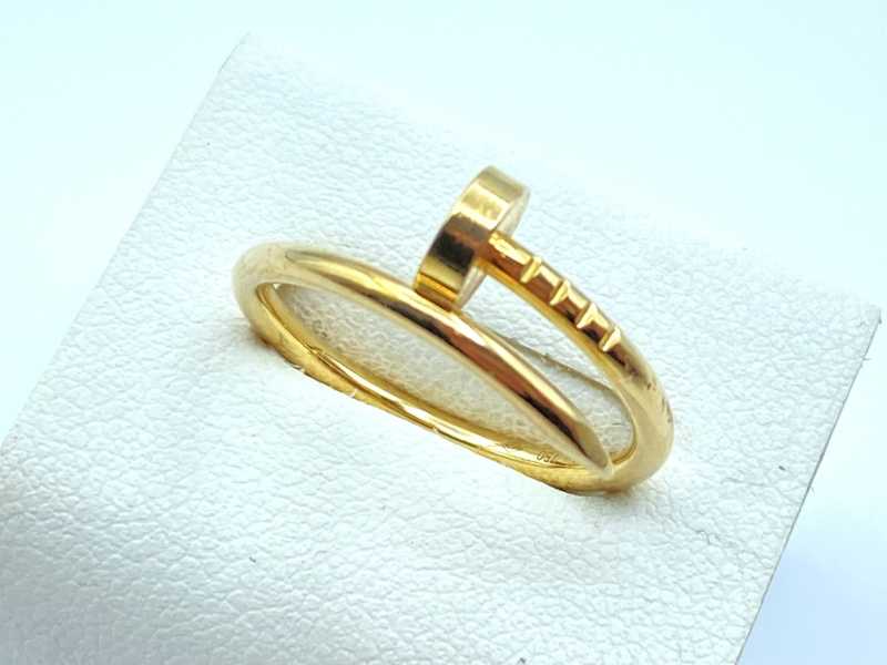 カルティエ買取 750PG ジュストアンクル リング SM #51