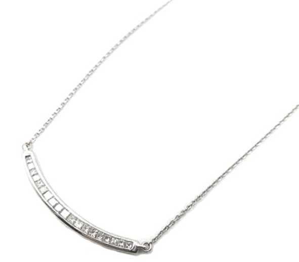 宝石買取　ダイヤモンドネックレス　K18WG