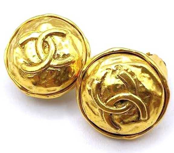 シャネル買取　ココマークラウンドイヤリング　GP