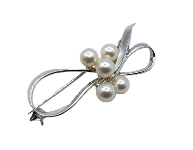 ミキモト買取 SV パール ブローチ