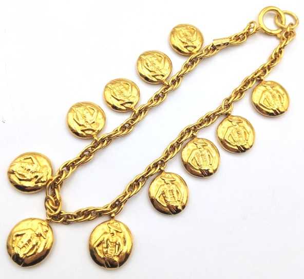 シャネル買取　マドモアゼル11連ネックレス　GP