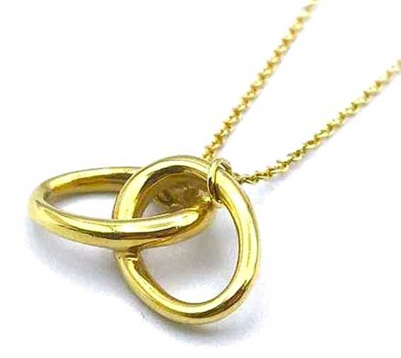 ティファニー買取　ダブルループネックレス　K18