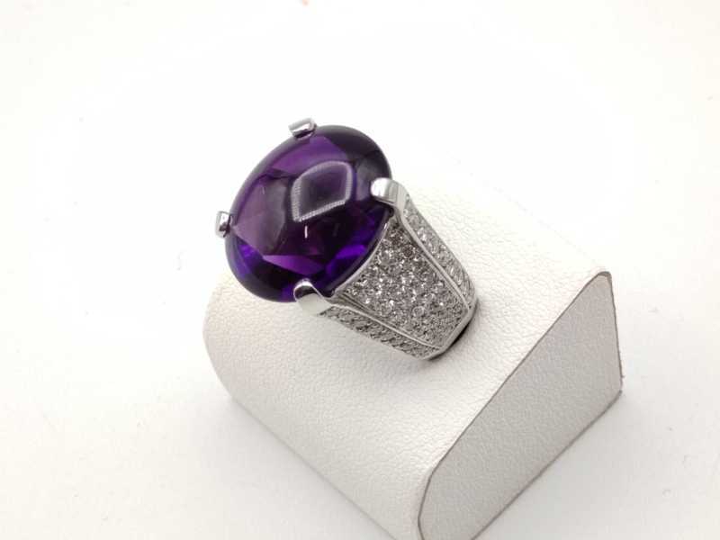 宝石買取 アメシスト 指輪 Pt900