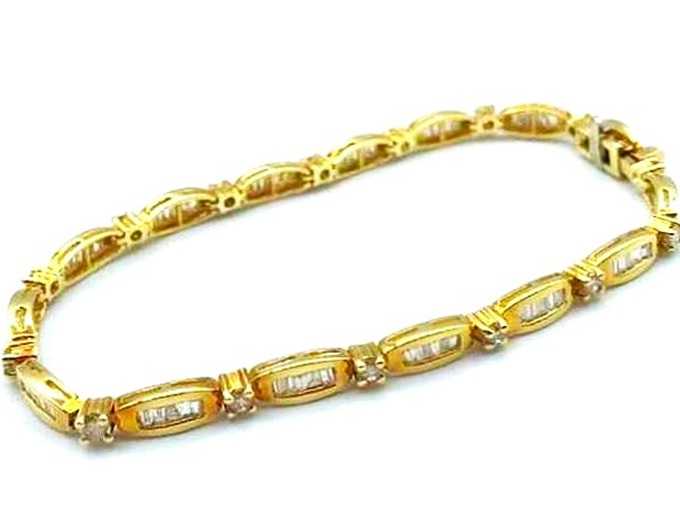 宝石買取　K18ダイヤモンドブレスレット