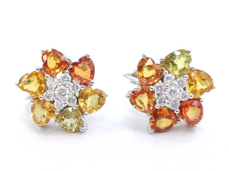 宝石買取 カラーサファイアイヤリング 