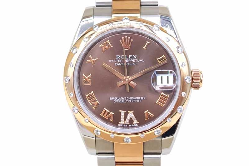 ロレックス買取 デイトジャスト31 Ref.178341 チョコレートローマVIダイヤ文字盤