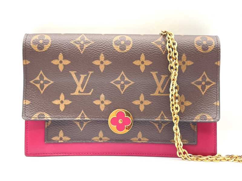 ルイヴィトン買取 ポルトフォイユ フロール チェーン モノグラム M69578 