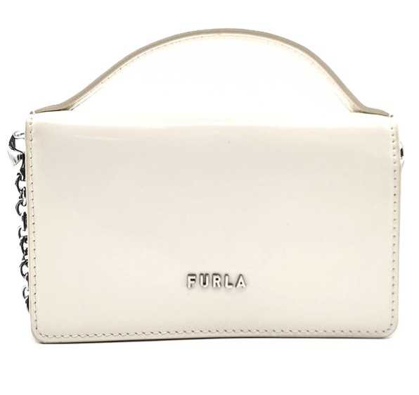 フルラ買取　チェーンショルダーバッグ　レザー