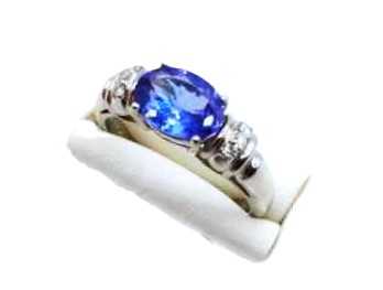 宝石買取 Pt900 サファイア ダイヤモンド リング