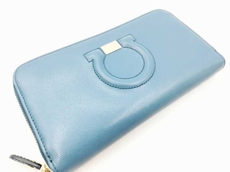 フェラガモ買取 ガンチーニ ロングウォレット