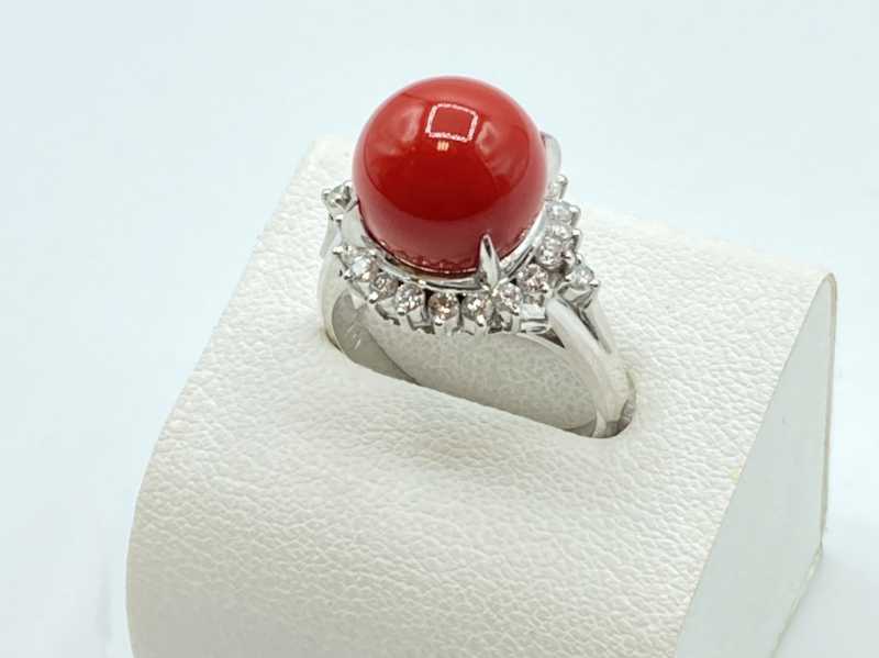宝石買取 リング 赤サンゴ