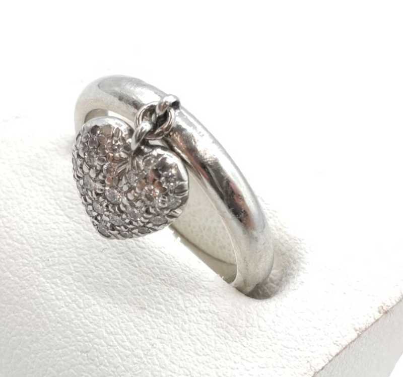 ティファニー　買取　ハートパヴェダイヤリング