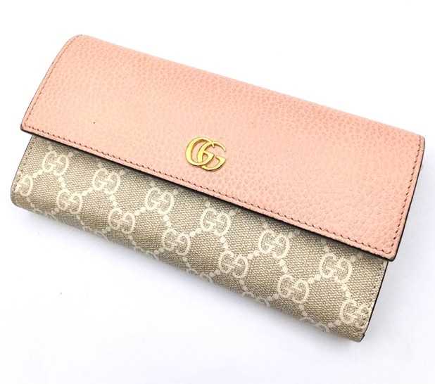 グッチ買取　コンチネンタルウォレット　GGスプリーム　456116