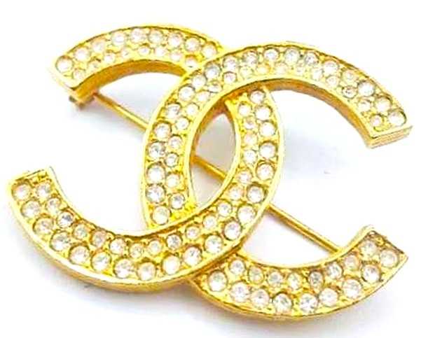 シャネル買取　ココマークブローチ　ラインストーン