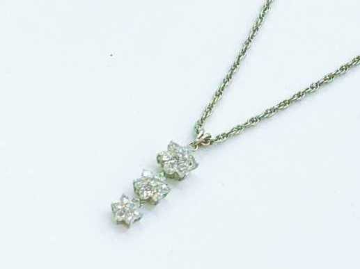 ダイヤモンド買取 プラチナ台 ダイヤモンド 2.00ct フラワーモチーフ ネックレス