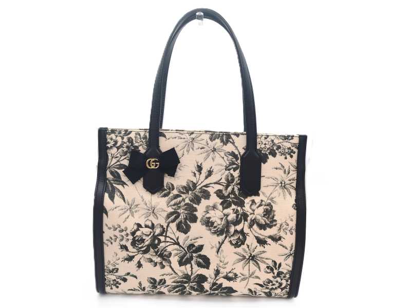 グッチ買取 ハーバリウム トートバッグ GGリボン