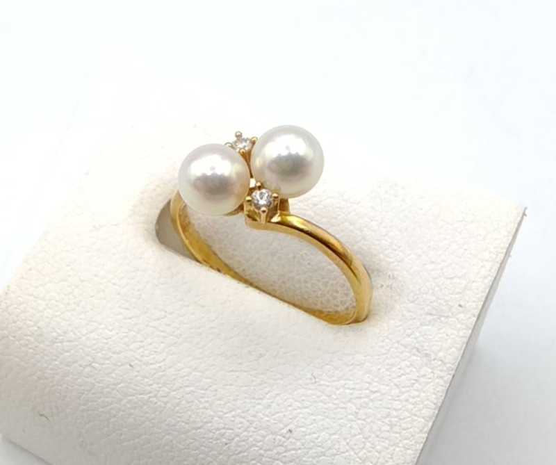 タサキ　買取　パール付リング