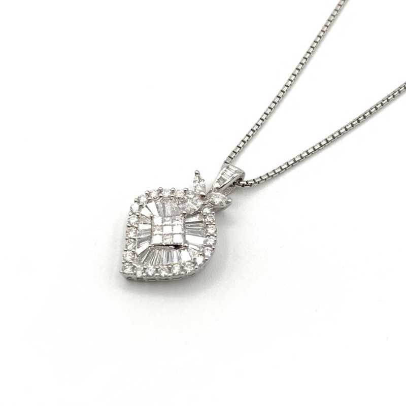 金買取 ネックレス ダイヤモンド K18WG