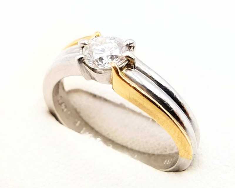 PT900K18リング　買取　ダイヤモンド