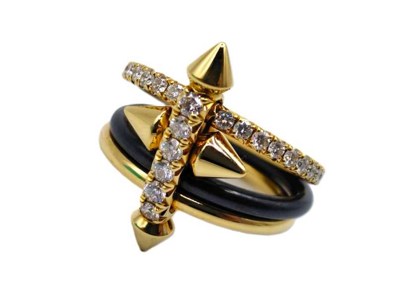 ティファニー買取 750YG/Ti タイタン byファレル ウィリアムス ダイヤモンド リング