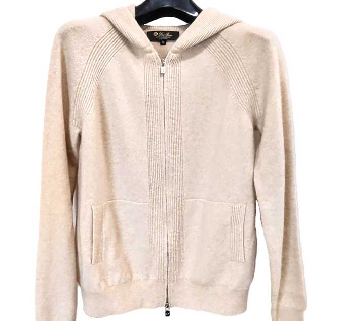 ロロピアーナ買取　ジップアップパーカー　ニット