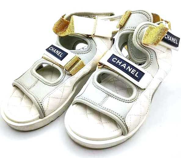 シャネル買取　スポーツサンダル　マトラッセ　G37231