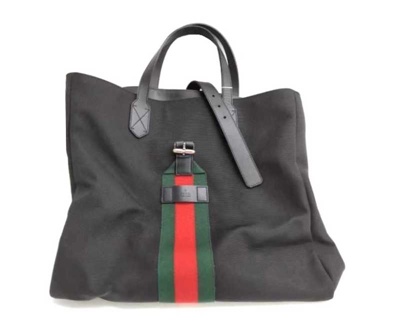 グッチ買取 ナイロン キャンバス トートバッグ
