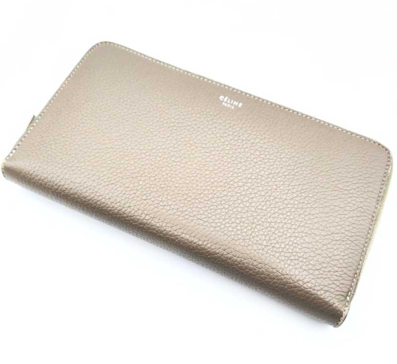 セリーヌ買取 ラージジップドウォレット レザー