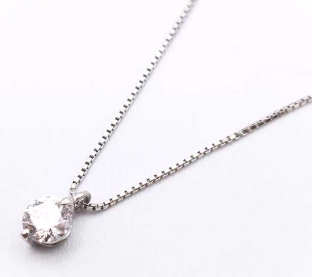 宝石買取　ダイヤモンドネックレス　プラチナ
