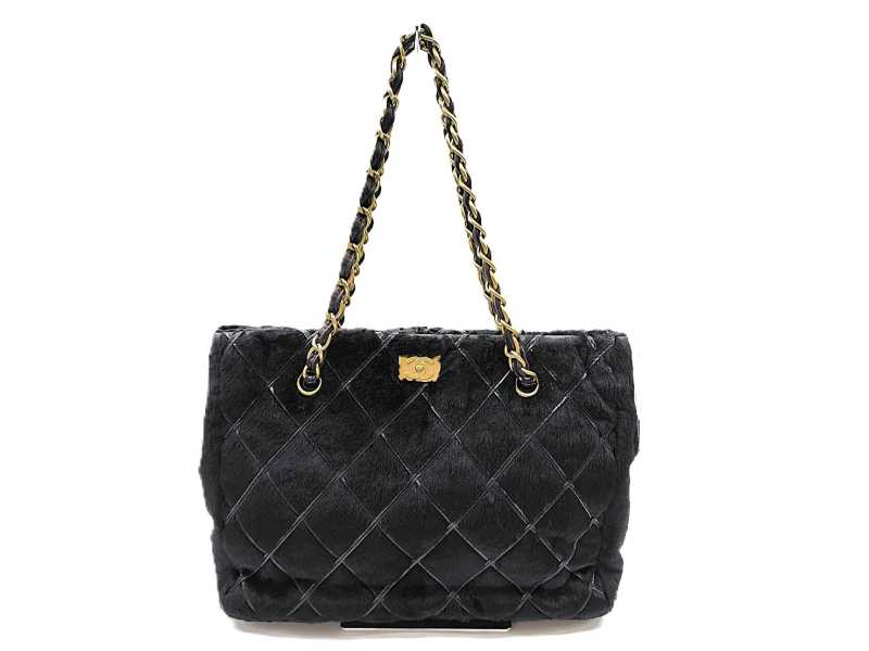 シャネル買取 チェーントートバッグ ファー