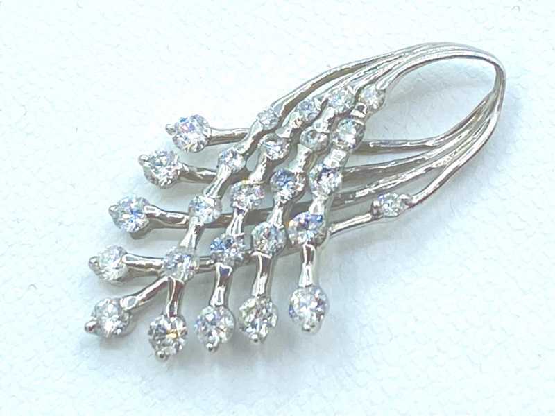 ダイヤモンド買取 プラチナ台 ダイヤモンド 1.50ct デザイン ペンダント