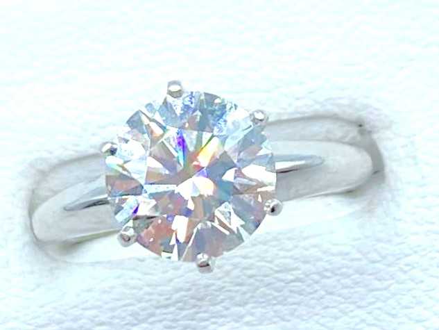 ダイヤモンド買取 プラチナ台 ティファニーセッティング ダイヤモンド 1.51ct リング