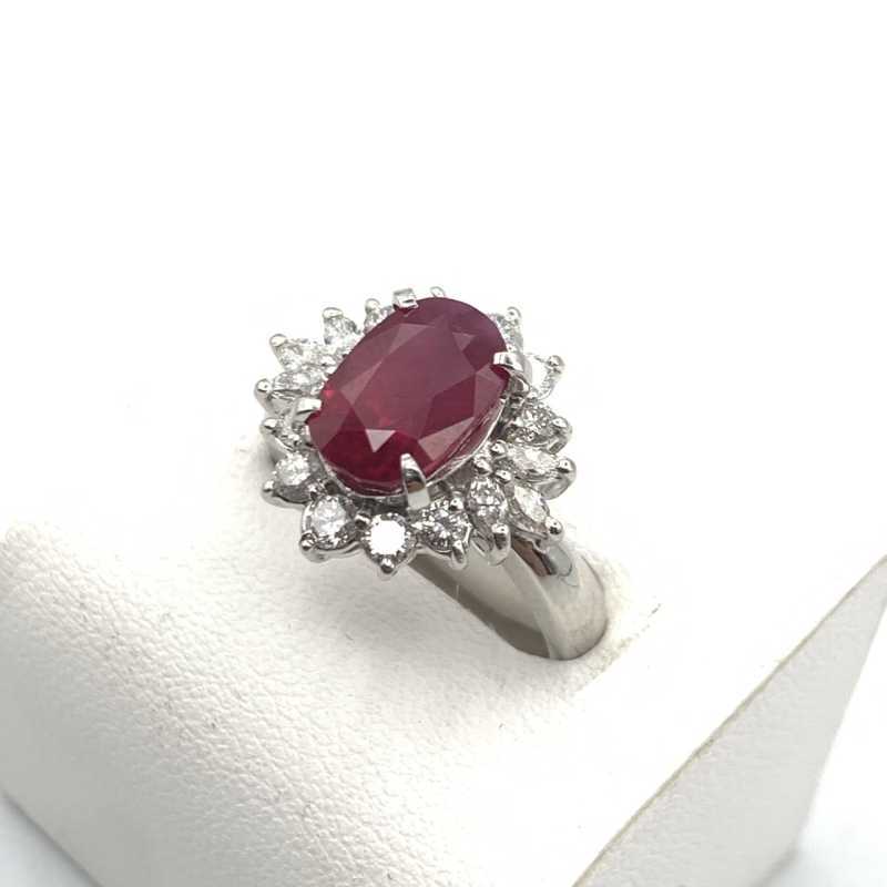 宝石買取 プラチナリング ルビー 3ct