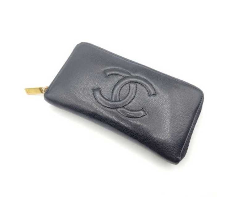 シャネル買取 ラウンドファスナー長財布