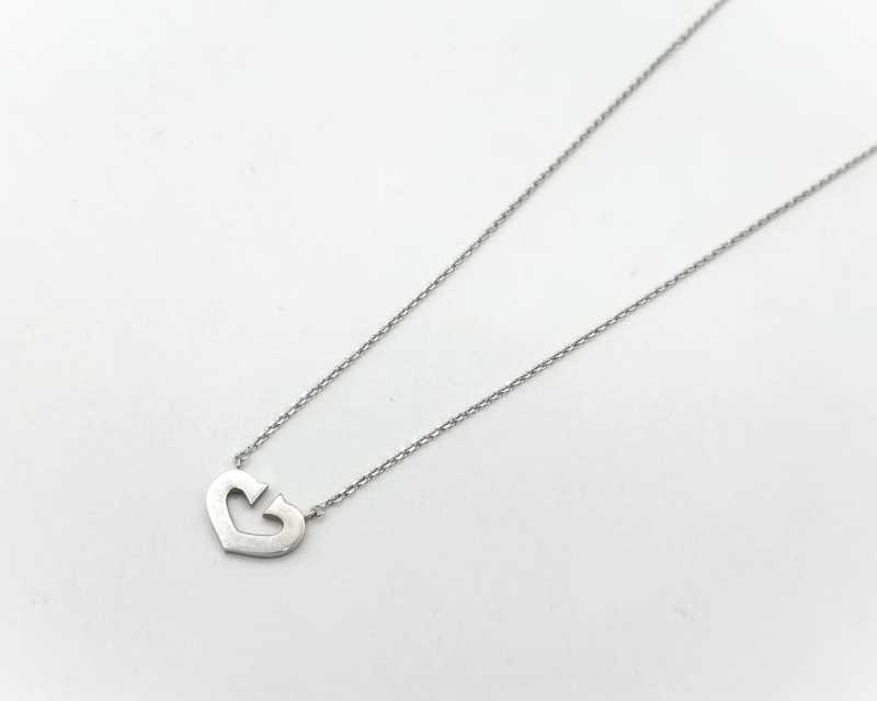 カルティエ買取 Cハート ネックレス