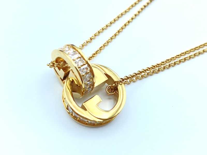 グッチ買取 ブロンディ ダブルチェーン ネックレス 837327 J9740 8519